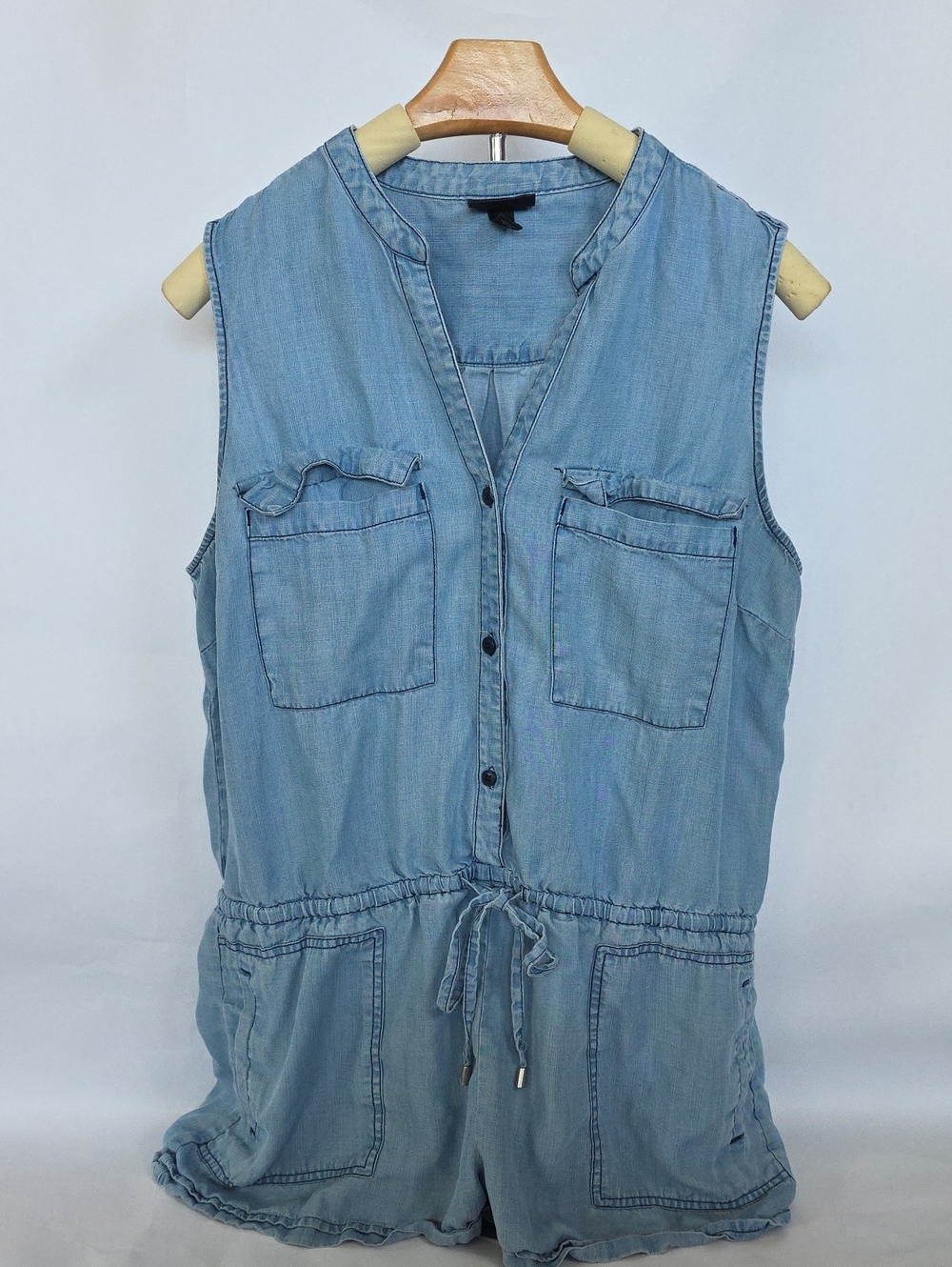 Mossimo Supply Co. Light Blue Denim Romper